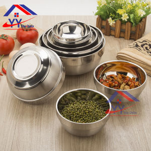 Stainless Steel Double Layer Insulation Bowl/ Mangkuk Penebat 2 Lapisan 12CM/13CM/14CM/15CM/16CM/18CM/20CM