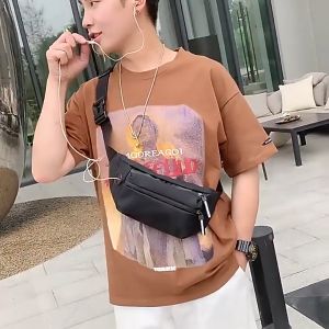 EKK Waist Bag Waterproof Nylon Pouch Bag Men Chest Bag Sports Fashion Bag Lelaki Porch Bag Large Capacity