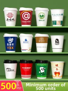 YINGXIKE | Customized Thermal Drinking Paper Cups Single-use Double-layer