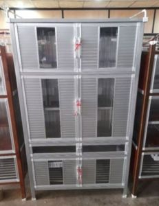 ตู้กับข้าวอลูมิเนียม 60  75  92  107  123 CM / สินค้าประกอบเสร็จพร้อมใช้งาน