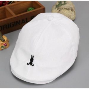 T.I - Topi Baret Pelukis Anak Laki Stripe Berets Flat Hat Import
