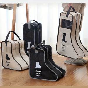 Travel Shoe Storage Bag Dustproof Protective Cover for Long Boots Short Boots Transparent Snow Boot Dust Cover Korean Non Slip