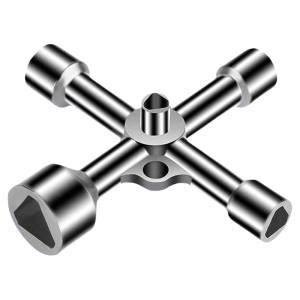 Multi-Function Universal Wrench with Internal Triangle Socket for Electrical Cabinets Water Meters Gas Meters
