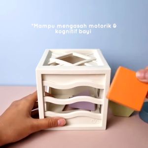 Waktu Belajar Bentuk Container Turning 1 Series - Mainan Belajar Bentuk & Kognitif Bayi Usia 9-18 Bulan