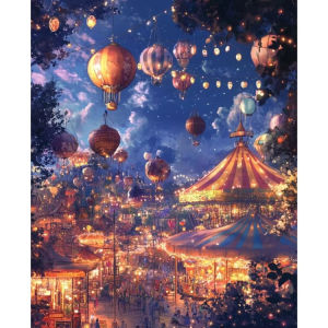 Amusement Park Jigsaw Puzzle 500/1000/1200/2000PCS Paper Puzzle Fun Scene Relaxing Game Home Decor Gift