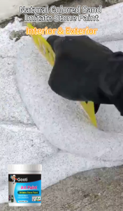 🔥1KG/2KG/4KG🔥GOOT1 Imitation Stone Paint Multicolor Marble Rock Texture Interior Exterior Wall Floor Coating For Home Concrete Cement Wear-Resistant Waterproof and Non-slip Fireproof Eco Friendly Natural Real Stone Color Sand Artistic Paint