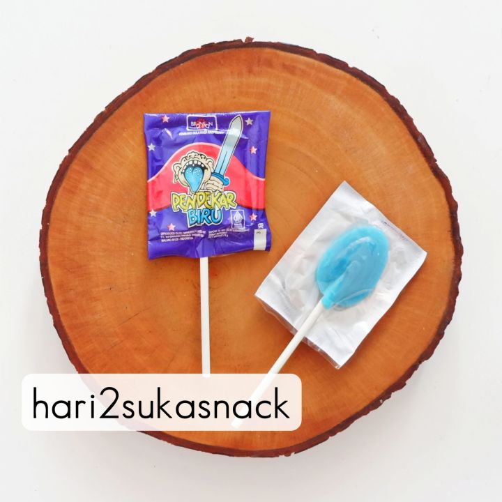 [2PCS] Permen PENDEKAR BIRU Lollipop Pendekar Biru Rasa Raspberry ...