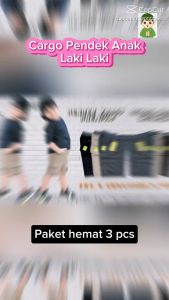 Celana Pendek Cargo Anak Usia 6-15 Tahun: Model Terbaru & Terlaris
