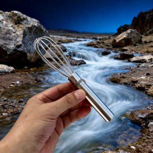 Manual Stainless Steel 304 Egg Beater Thickened Mixing Spoon Baking Tool Egg Whisk for Dough Making Kitchen Utensil