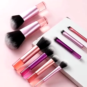 10PCS Make Up Brush Set Mini Short Handle Portable With Bag Multi-Functional Eyeshadow Make Up Tool