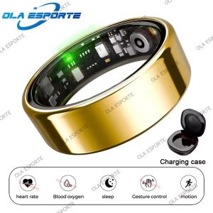 Smart Ring Bluetooth Call Heart Rate Blood Pressure Monitor Men Womenes Smartring 5ATM Waterproof Health Multi Sports Ring 2025