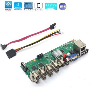 Mô-đun NVR Giám Sát Video DVR 8 Kênh Với Hỗ Trợ Âm Thanh Onvif Qua Cáp Đồng Trục Cho Camera AHD TVI CVI Analog IP Cam 5M-N Board XMeye