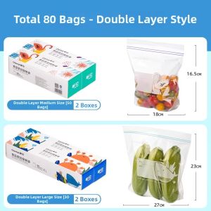 CHAHUA | Sealable Fresh Food Bags Refrigeration and Freezing Suitable