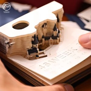 3D Creative Calendar Notepad English Edition