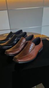 Sepatu Slip On Kulit Kerja Cowok & Sepatu Pantofel Kantor Loafers Formal