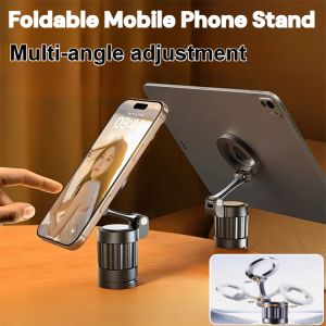 Phone Holder Universal Phone Stand Magnetic Adsorption Foldable Adjustable Phone Holder Non Slip Desktop Stand