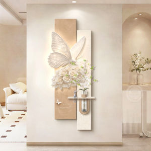 RUIBAHAO | Cream Color Embossed Decorative Wall Art