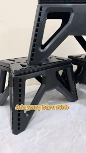 Kursi Lipat Portable Aesthetic Serbaguna - Foldable Chair Stool Tebal Multifungsi Praktis Berkemah Piknik Memancing