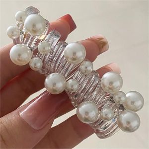 [RB 009] Getah Rambut Talian Telefon  Korean Pearl Hair Braid Bubble Telephone Wire Line Hair Rope Rubber Band电话发圈