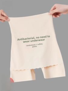 MiiOW | High-Waist Ice-Silk Safety Pants Womens Summer Seamless Triangle Area Cover-Up Underwear Two-In-One Cat-Woman Briefs