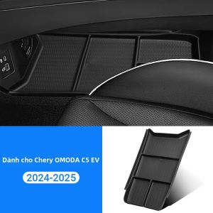 Hộp Đựng Đồ Ngăn Tầng Dưới Bảng Điều Khiển Trung Tâm Xe Chery Omoda C5 EV 2024-2025 Phụ Kiện Nội Thất Hình Chữ Nhật Chất Liệu TPE