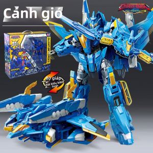 AULDEY | Đồ chơi Robot Biến Hình Giáp Kép Lingfengyi - Người Gác Rừng Khủng Long Quantum Rangers Mùa 3