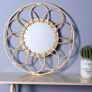 Handcrafted Creative Wall Hanging Round Mirror