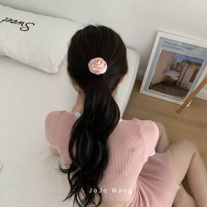 Love This Pink Flower Hairband: A Guide to French Headdress Tie-up & Back Head Updo Hair Ornaments