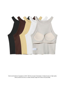 Mooti | Womens Seamless Bra Top with Padded Cups for Yoga and Sports