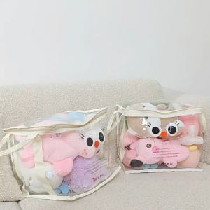 UFORU Book storage box Student classroom home dust-proof transparent foldable book bag desktop old book sorting artifact