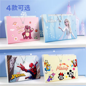 Marvel Spider-Man A4 Accordion File Folder Childrens Cartoon Strawberry Bear Multi-Layer Storage Page Insert Document Folder