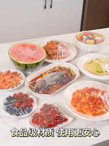 1000/500Pcs Disposable Food Preservation Films Kitchen Refrigerator Food Cover Multipurpose Shower Head Cover Shoe Cover Disposable Plastic Dust Cover