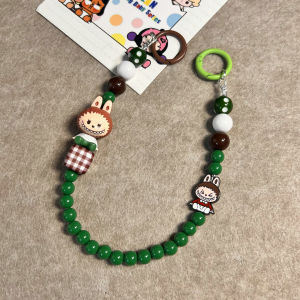 สายโทรศัพท์มือถือแบบสะพายข้าง Bubble Monster สายพันคอแบบยาวสีพื้น สายพันคอแบบสะพายข้าง DIY สายโทรศัพท์มือถือแบบพกพา