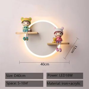 Childrens Room Bedside Lamp Boys And Girls Bedroom Decoration Wall Lamp Stairway Modern Simple Living Room Background Wall Lamp