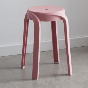 Plastic Thickened Stackable Tall Nordic Design Stool