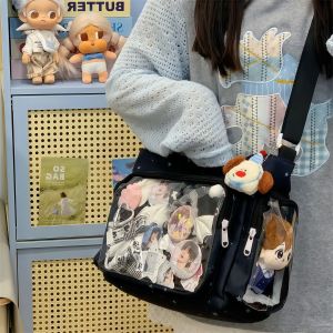 LUSUO | High Capacity Aesthetic Transparent Layer Crossbody Bag