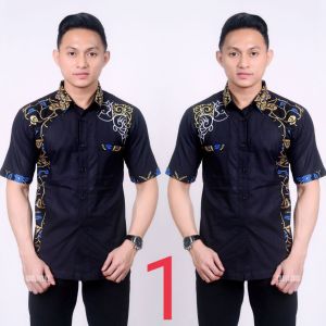 [BISA COD] BAJU KOKO MUSLIM PRIA TERBARU 2021 BAJU KOKO BORDIR KOMBINASI BATIK TERBARU Dan TERBAIK LENGAN PENDEK DAN PANJANG KEMEJA KOKO BATIK ABU STORE DN001