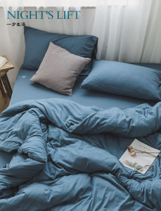 Nordic Style Ultra Soft Knitted Cotton Bed Sheet Pure Cotton Bamboo Cotton Single Piece for Naked Sleepers 1.8*2 M Size