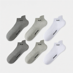 MiiOW | Antibacterial Odor-Preventive Sweat-Absorbing Breathable Summer Thin Mens Mid Ankle Socks