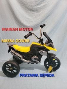 Mainan Anak Motor Gowes PMB M888 A Ban Lapis Karet