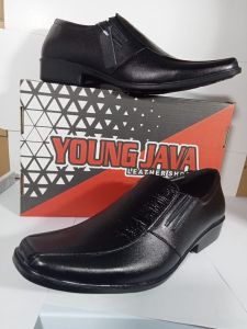 L10 Sepatu Pantofel Formal Pria Kualitas Premium Pantofel Hitam Kulit Sapi Rsy21