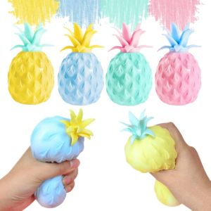Pineapple Stress Ball Fidget Toys Ball for Pressure Release Party Gifts Stress Relief for Kids & Adult Tricky Funny Squeeze Toy