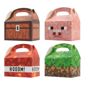 12 Hộp Quà Tặng Hình Trò Chơi Điện Tử Pixel Hộp Quà Tặng Hình Gable Hộp Quà Tặng Giấy Cứng Dùng Trang Trí Sinh Nhật Chủ Đề Trò Chơi Điện Tử Đồ Dùng Cho Tiệc Trò Chơi Điện Tử