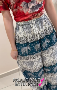 WOMEN PALAZZO PANT/BATIK PANT COTTON/BATIK INDONESIA/SELUAR BATIK PANJANG/GOOD QUALITY