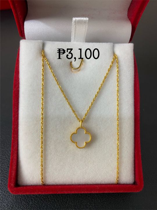 ✔️COD 18k Pawnable Saudi Gold 10mm back to back VCA with rope chain  18inches