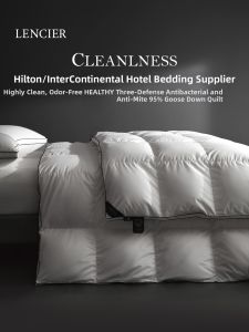95% Goose Down Duvet with 120 Thread Count Waterproof Antibacterial All-Season Quilt