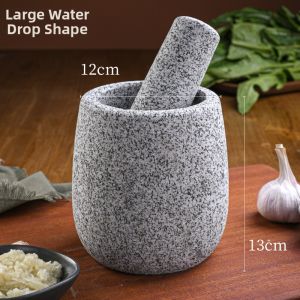 Handmade Natural Stone Garlic Mortar