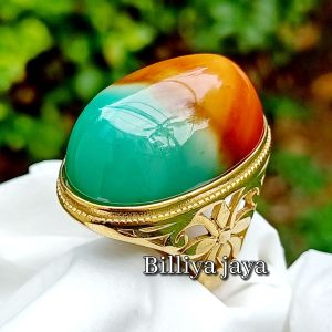 CINCIN BATU EDONG PANCAWARNA UKURAN JUMBO RING TITANIUM