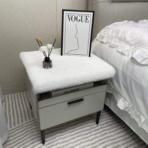 Short Plush Bedroom Bedside Table Mat Tablecloth Dining Table and Chair Cover Stuffed TV Cabinet Cover Coffee Table Booth Wool Blanket