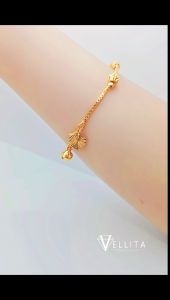 [VJ]Cop916 Bracelet "Box - Beads" Bracelet 999.9 Gold Plated L:14cm / 18cm <Rantai Tangan Persist916>